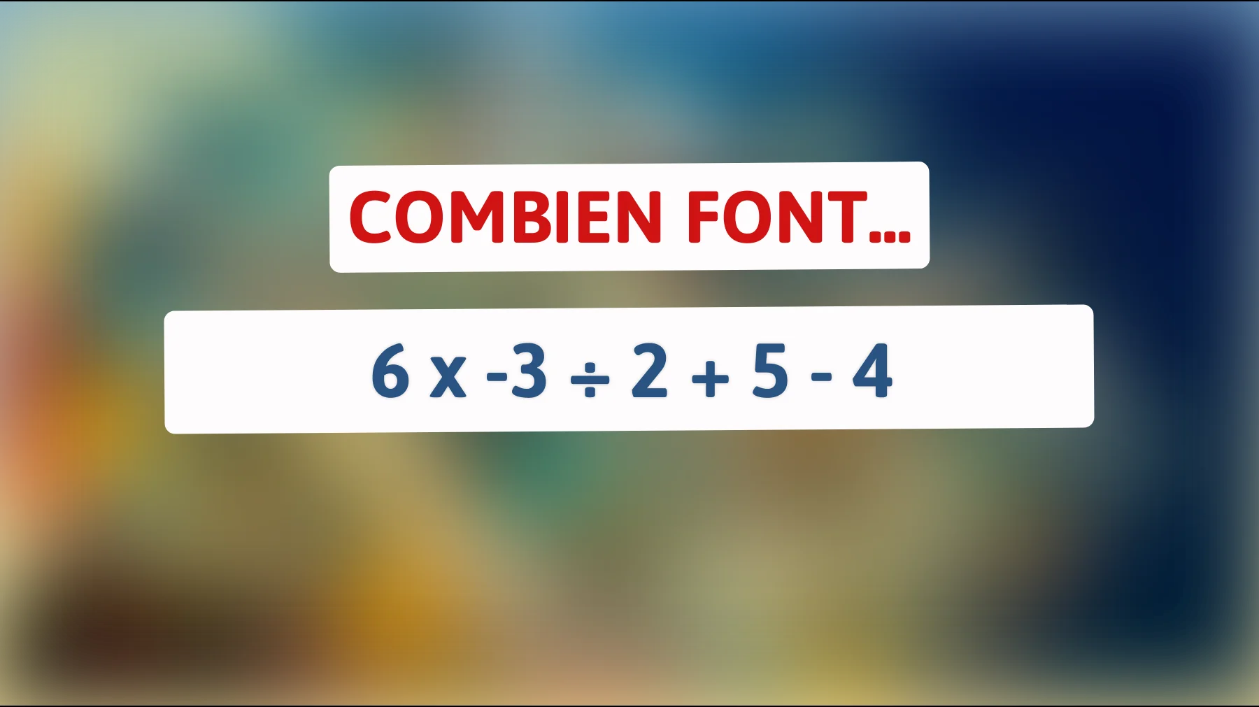 Découvrez l'énigme mathématique redoutée qui laisse 99% des gens perplexes : pouvez-vous trouver la solution ?"